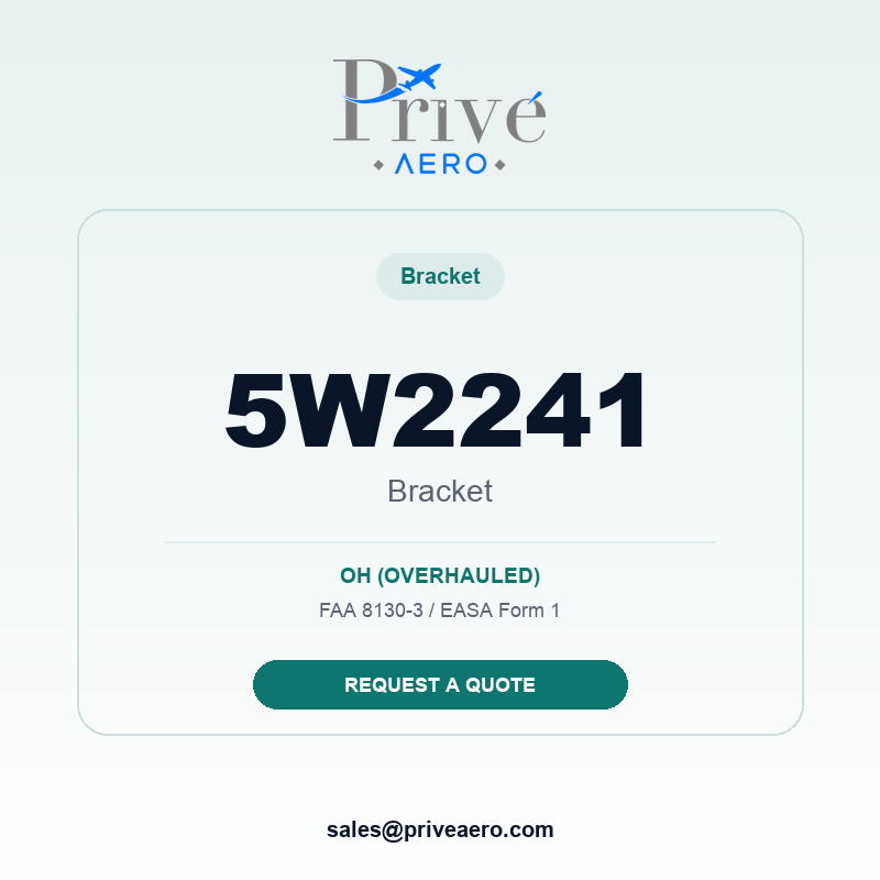 P/N 5W2241 Bracket 5W2241 Bracket – Privé Aero