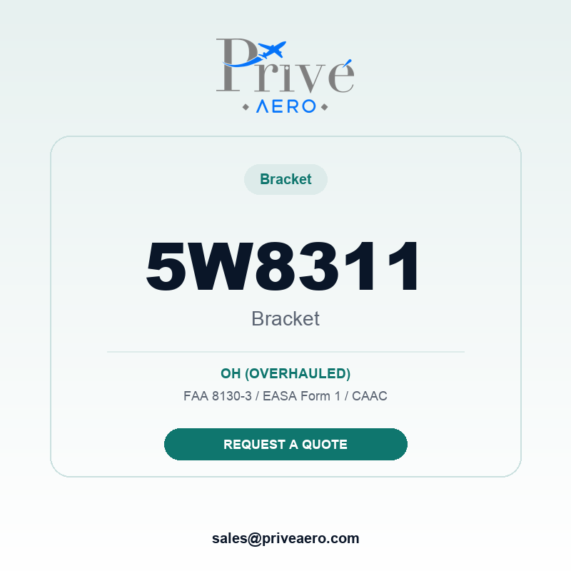 P/N 5W8311 BRACKET 5W8311 BRACKET – Privé Aero