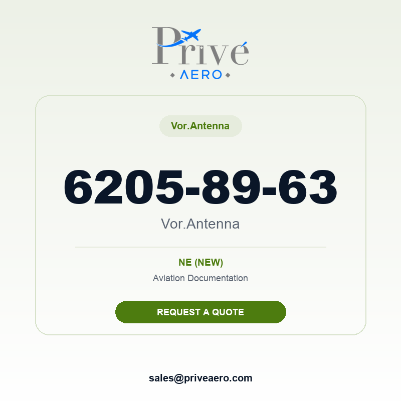 P/N 6205-89-63 Vor.Antenna 6205-89-63 Vor.Antenna – Privé Aero