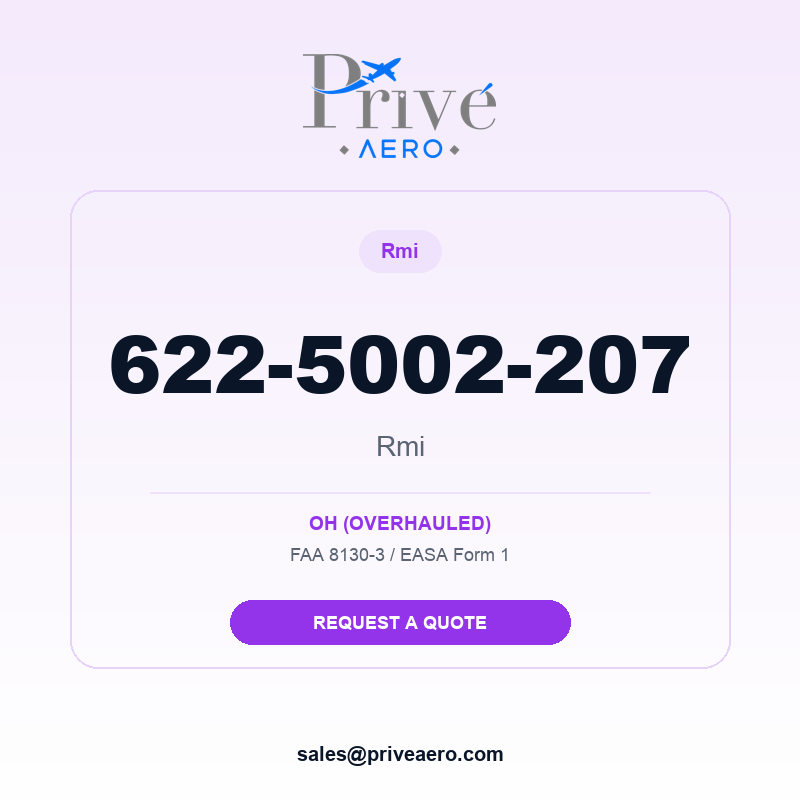 P/N 622-5002-207 Rmi 622-5002-207 Rmi – Privé Aero
