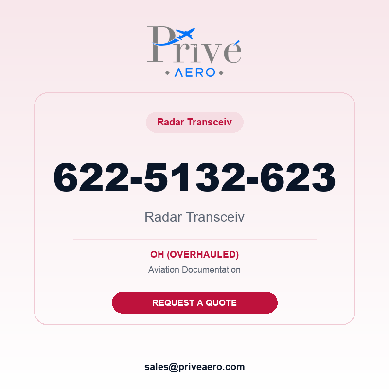 P/N 622-5132-623 Radar Transceiv 622-5132-623 Radar Transceiv – Privé Aero