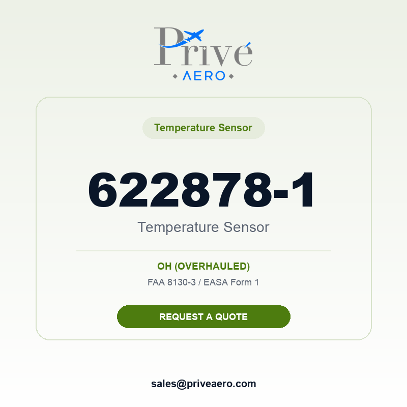P/N 622878-1 Temperature Sensor 622878-1 Temperature Sensor – Privé Aero