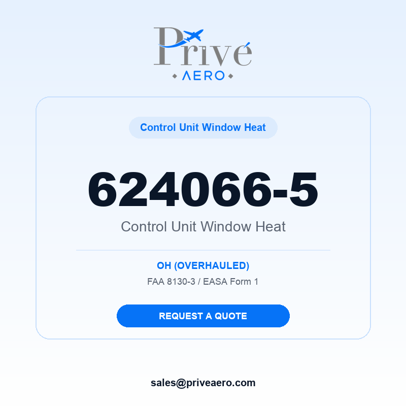 P/N 624066-5 Control Unit Window Heat 624066-5 Control Unit Window Heat – Privé Aero