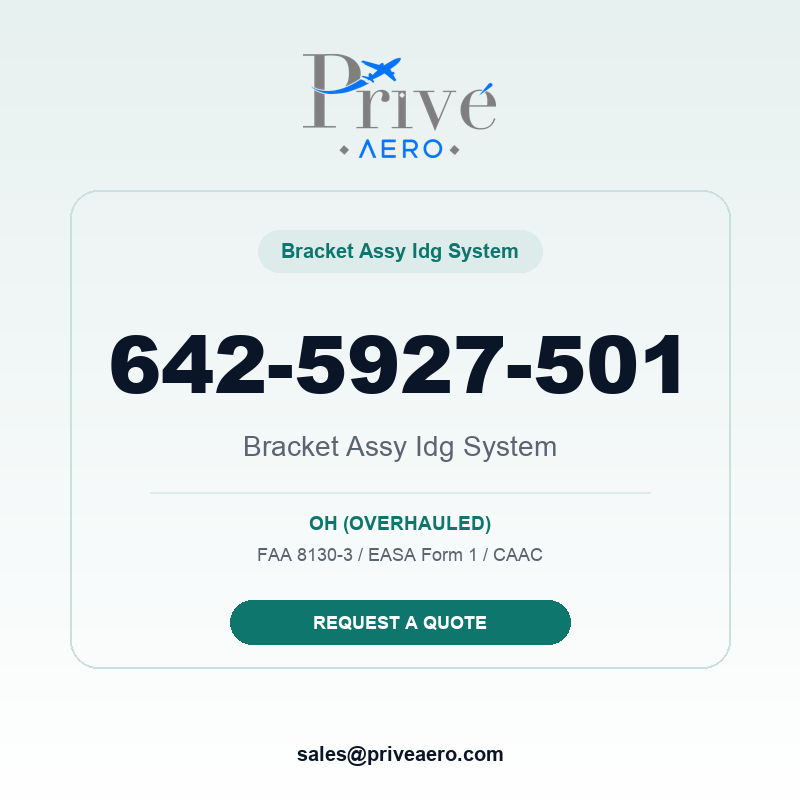 P/N 642-5927-501 BRACKET ASSY IDG SYSTEM 642-5927-501 BRACKET ASSY IDG SYSTEM – Privé Aero