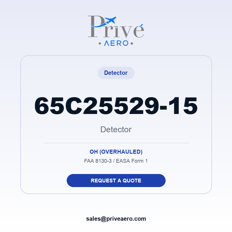 P/N 65C25529-15 Detector 65C25529-15 Detector – Privé Aero