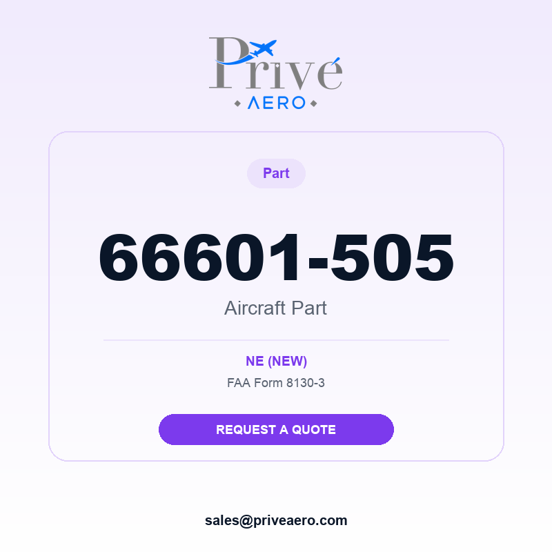 P/N 66601-505 66601-505 – Privé Aero