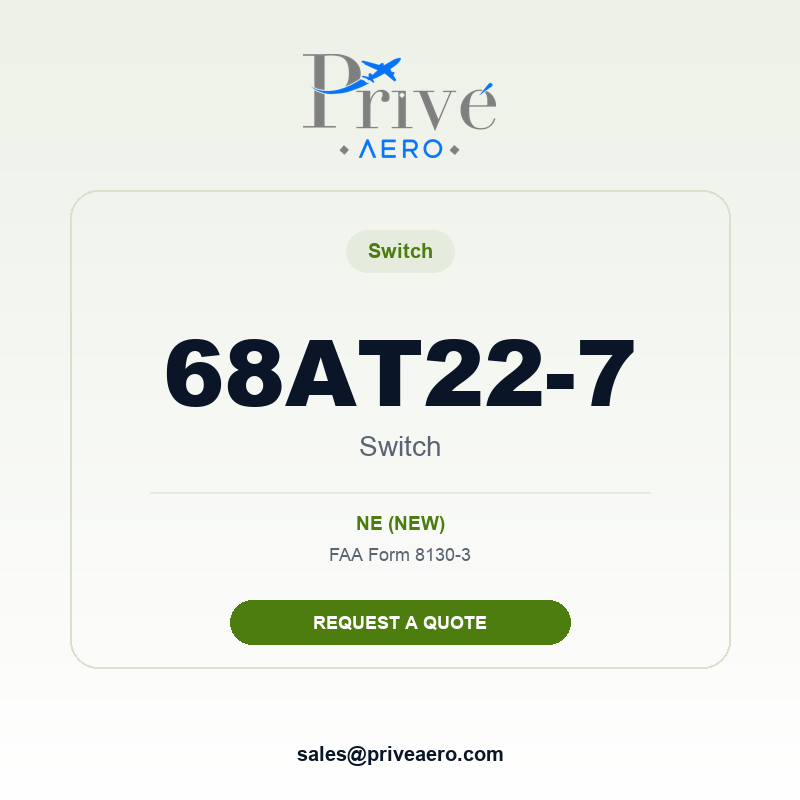 P/N 68AT22-7 Switch 68AT22-7 Switch – Privé Aero