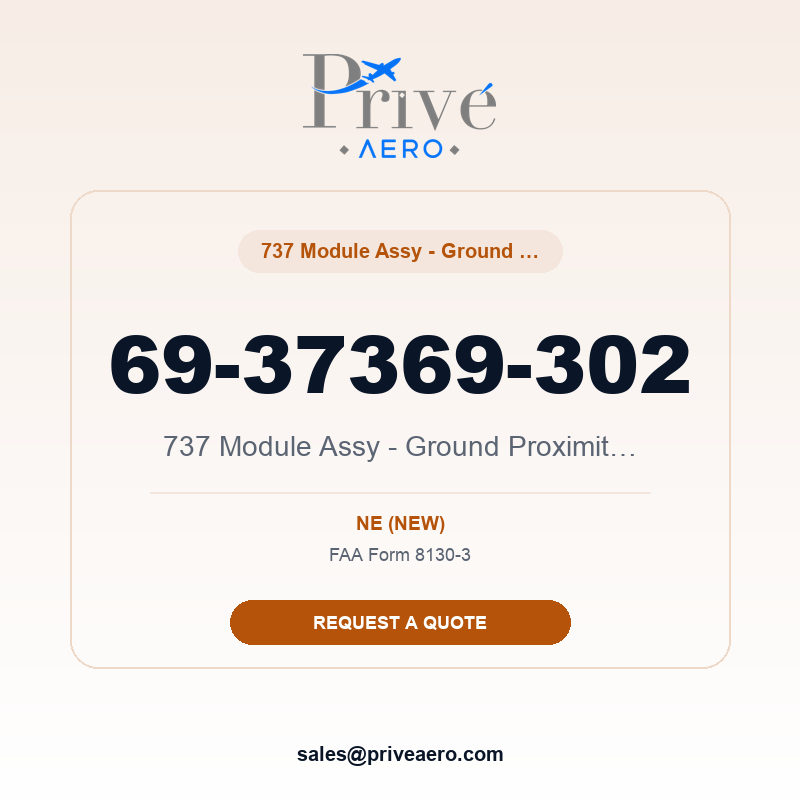 P/N 69-37369-302 737 Module Assy - Ground Proximity Syste 69-37369-302 737 Module Assy - Ground Proximity Syste – Privé Aero