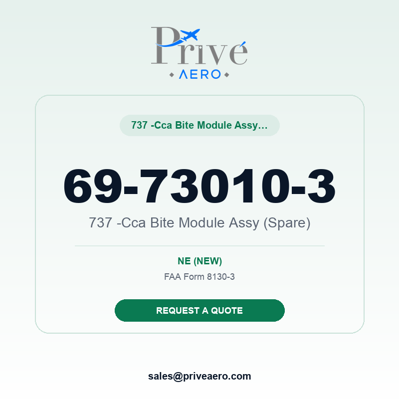 P/N 69-73010-3 737 -Cca Bite Module Assy (Spare) 69-73010-3 737 -Cca Bite Module Assy (Spare) – Privé Aero