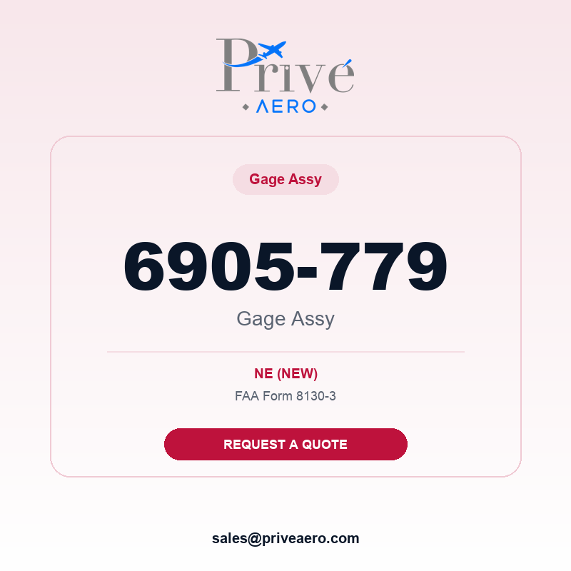 P/N 6905-779 Gage Assy 6905-779 Gage Assy – Privé Aero