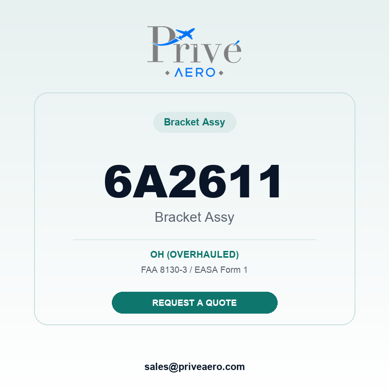 P/N 6A2611 Bracket Assy 6A2611 Bracket Assy – Privé Aero