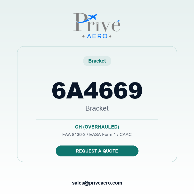 P/N 6A4669 BRACKET 6A4669 BRACKET – Privé Aero
