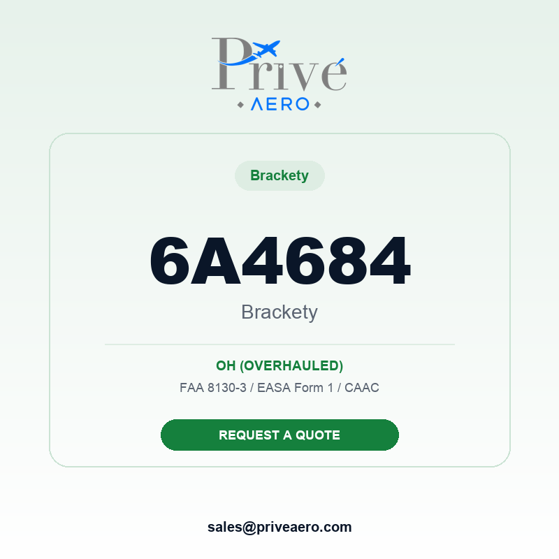 P/N 6A4684 BRACKETY 6A4684 BRACKETY – Privé Aero