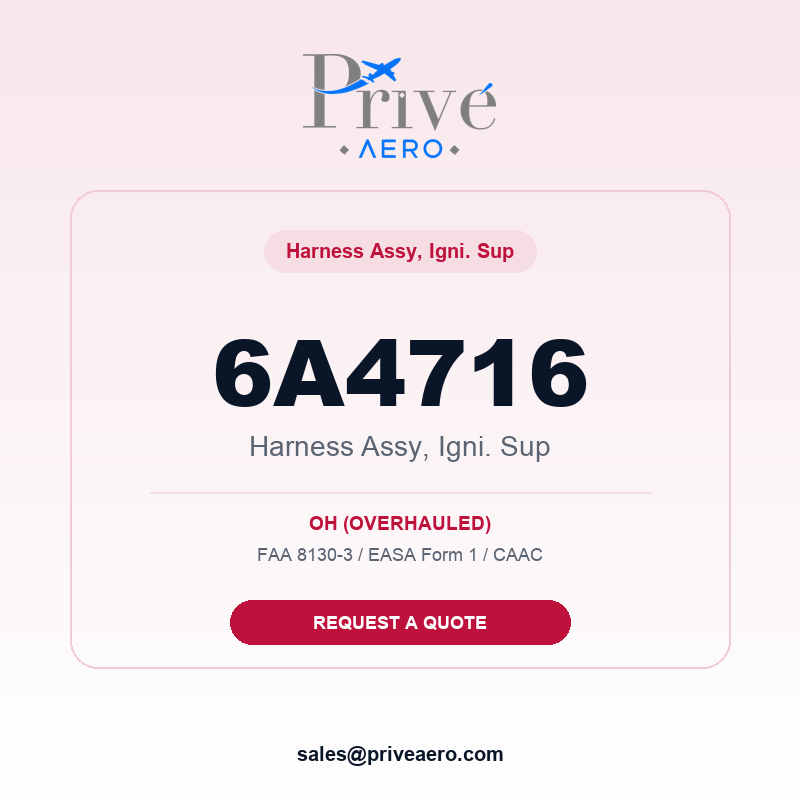P/N 6A4716 HARNESS ASSY, IGNI. SUP 6A4716 HARNESS ASSY, IGNI. SUP – Privé Aero
