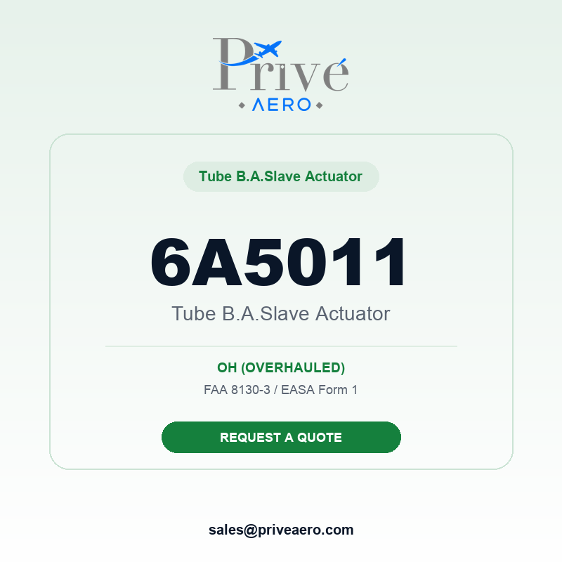P/N 6A5011 Tube B.A.Slave Actuator 6A5011 Tube B.A.Slave Actuator – Privé Aero