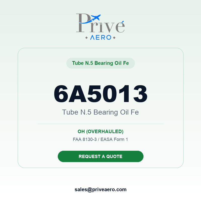 P/N 6A5013 Tube N.5 Bearing Oil Fe 6A5013 Tube N.5 Bearing Oil Fe – Privé Aero