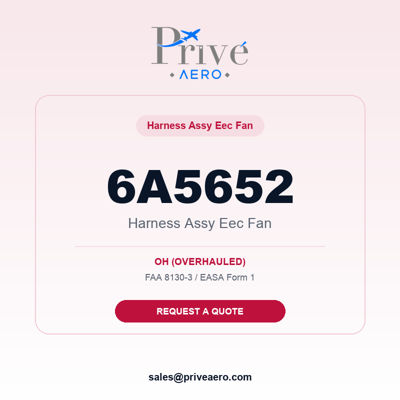 P/N 6A5652 Harness Assy Eec Fan 6A5652 Harness Assy Eec Fan – Privé Aero
