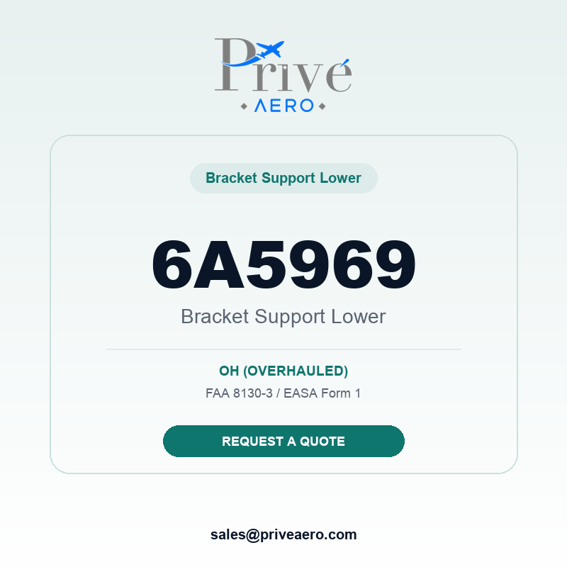 P/N 6A5969 Bracket Support Lower 6A5969 Bracket Support Lower – Privé Aero