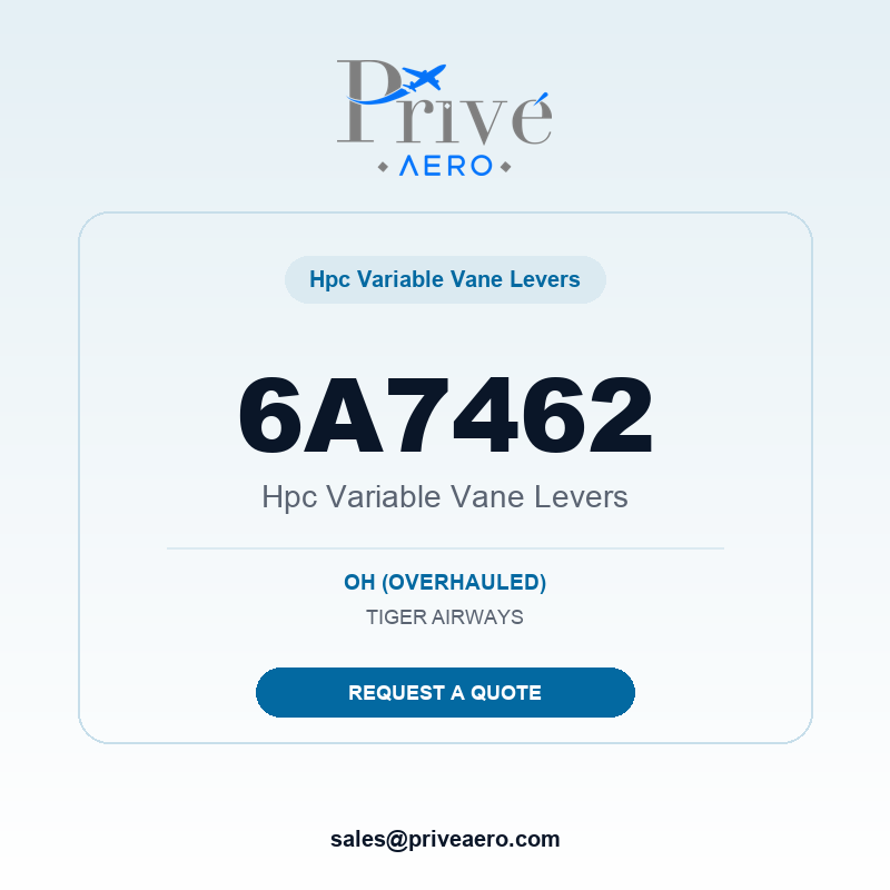 P/N 6A7462 HPC VARIABLE VANE LEVERS 6A7462 HPC VARIABLE VANE LEVERS – Privé Aero