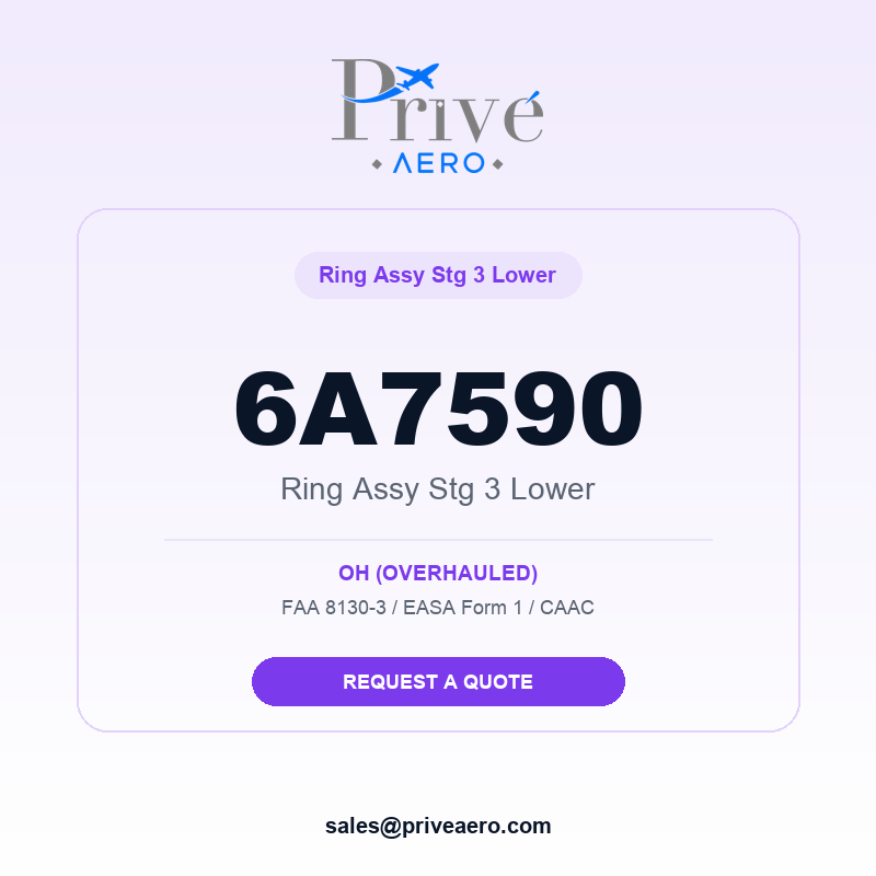 P/N 6A7590 RING ASSY STG 3 LOWER 6A7590 RING ASSY STG 3 LOWER – Privé Aero