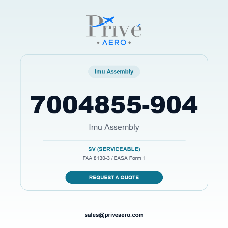 P/N 7004855-904 Imu Assembly 7004855-904 Imu Assembly – Privé Aero