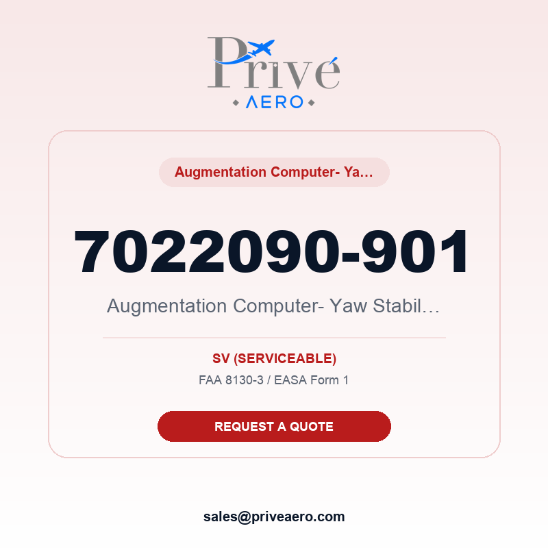 P/N 7022090-901 Augmentation Computer- Yaw Stability 7022090-901 Augmentation Computer- Yaw Stability – Privé Aero