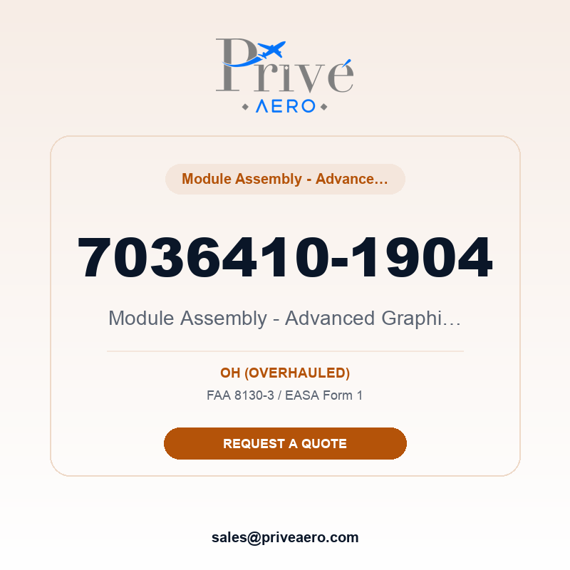 P/N 7036410-1904 Module Assembly - Advanced Graphics Modu 7036410-1904 Module Assembly - Advanced Graphics Modu – Privé Aero