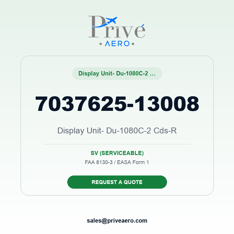 P/N 7037625-13008 Display Unit- Du-1080c-2 Cds-r 7037625-13008 Display Unit- Du-1080c-2 Cds-r – Privé Aero