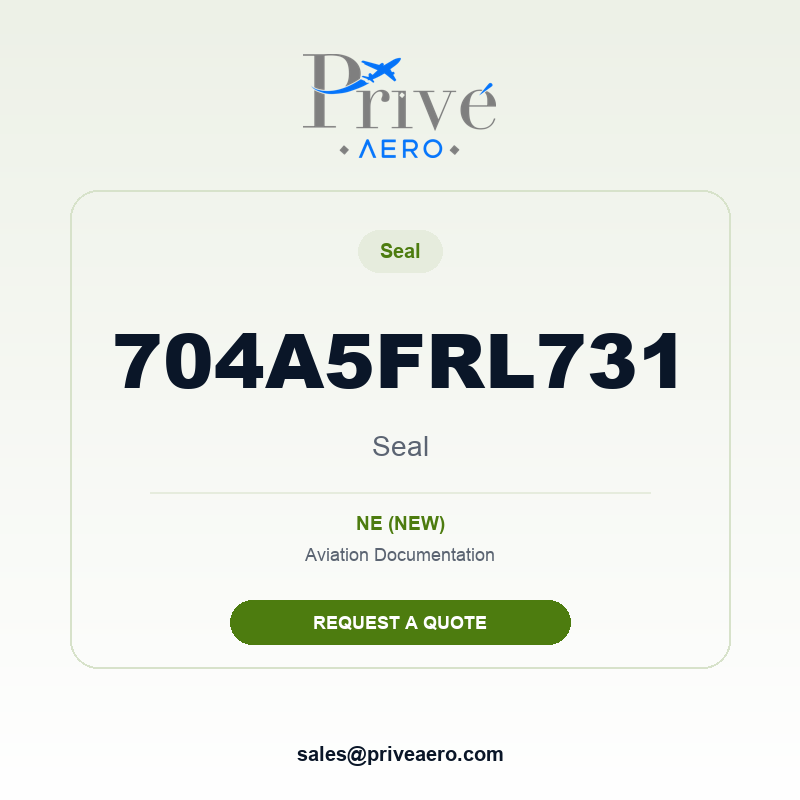 P/N 704A5FRL731 Seal 704A5FRL731 Seal – Privé Aero