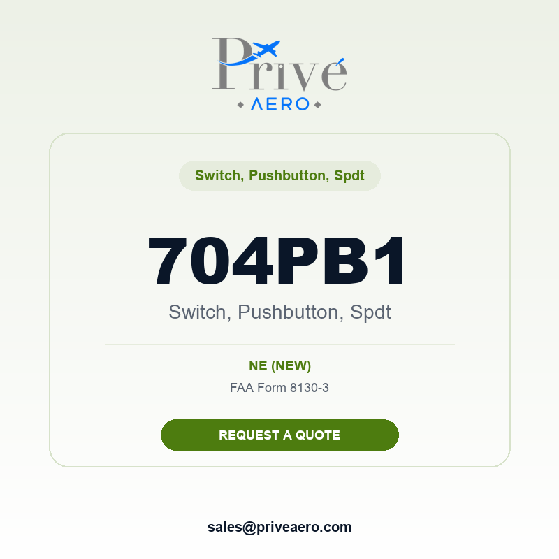 P/N 704PB1 Switch, Pushbutton, Spdt 704PB1 Switch, Pushbutton, Spdt – Privé Aero