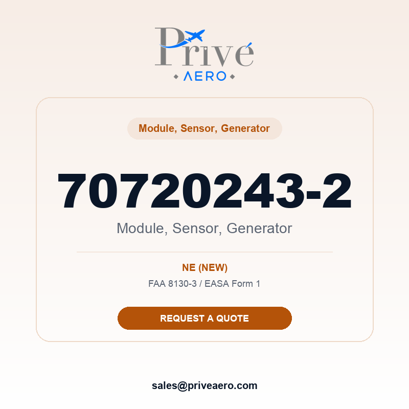 P/N 70720243-2 Module, Sensor, Generator 70720243-2 Module, Sensor, Generator – Privé Aero