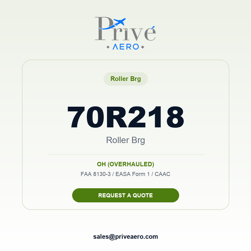 P/N 70R218 ROLLER BRG 70R218 ROLLER BRG – Privé Aero