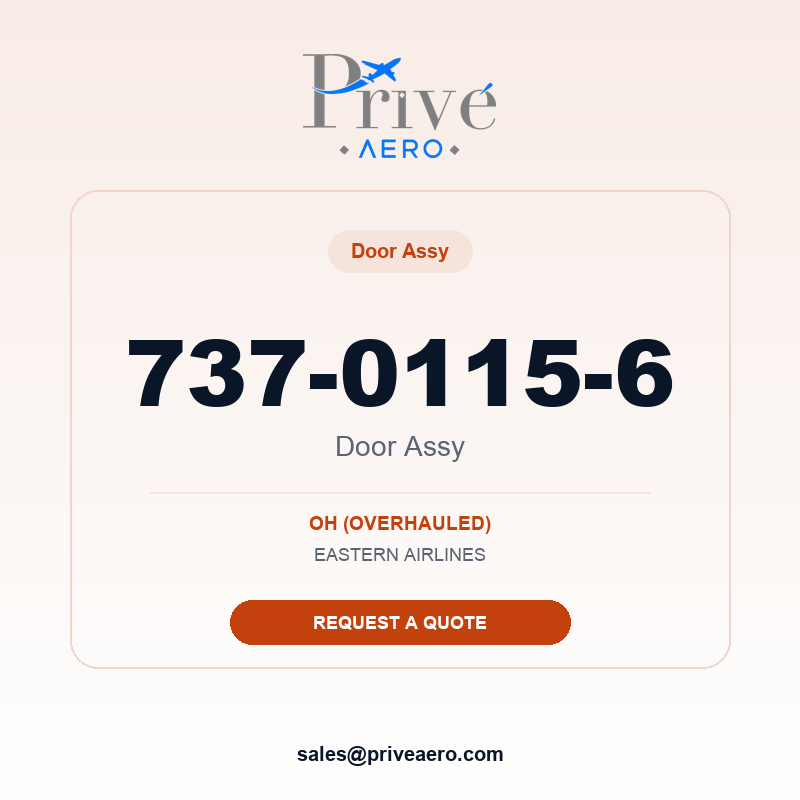 P/N 737-0115-6 DOOR ASSY 737-0115-6 DOOR ASSY – Privé Aero