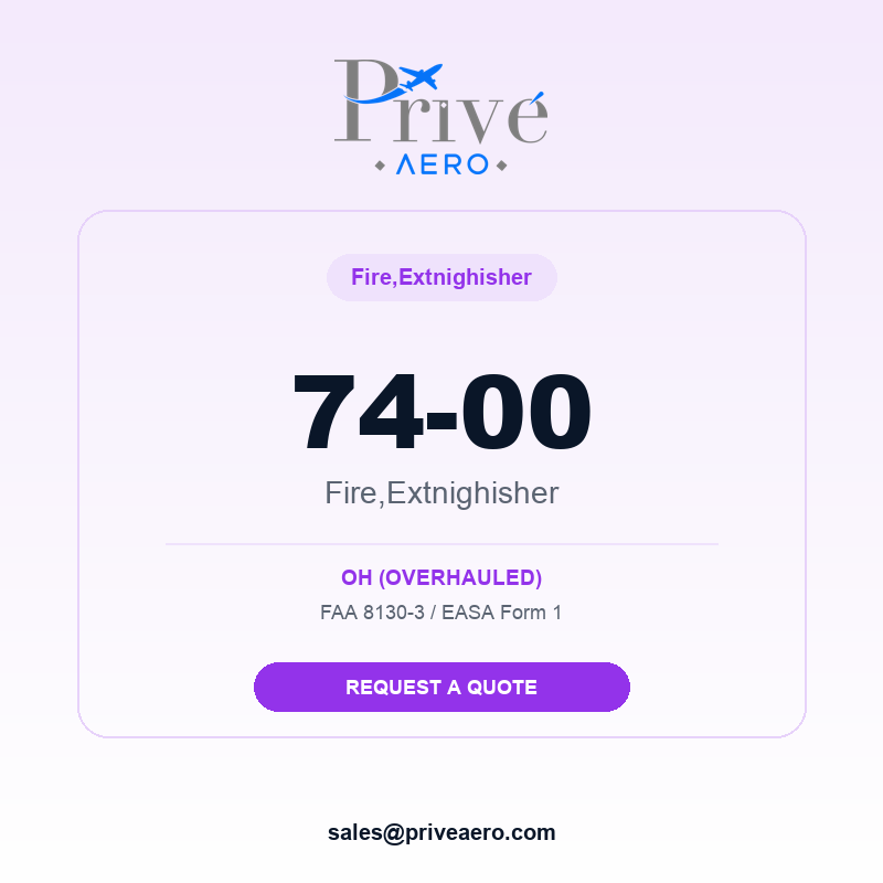 P/N 74-00 Fire,extnighisher 74-00 Fire,extnighisher – Privé Aero