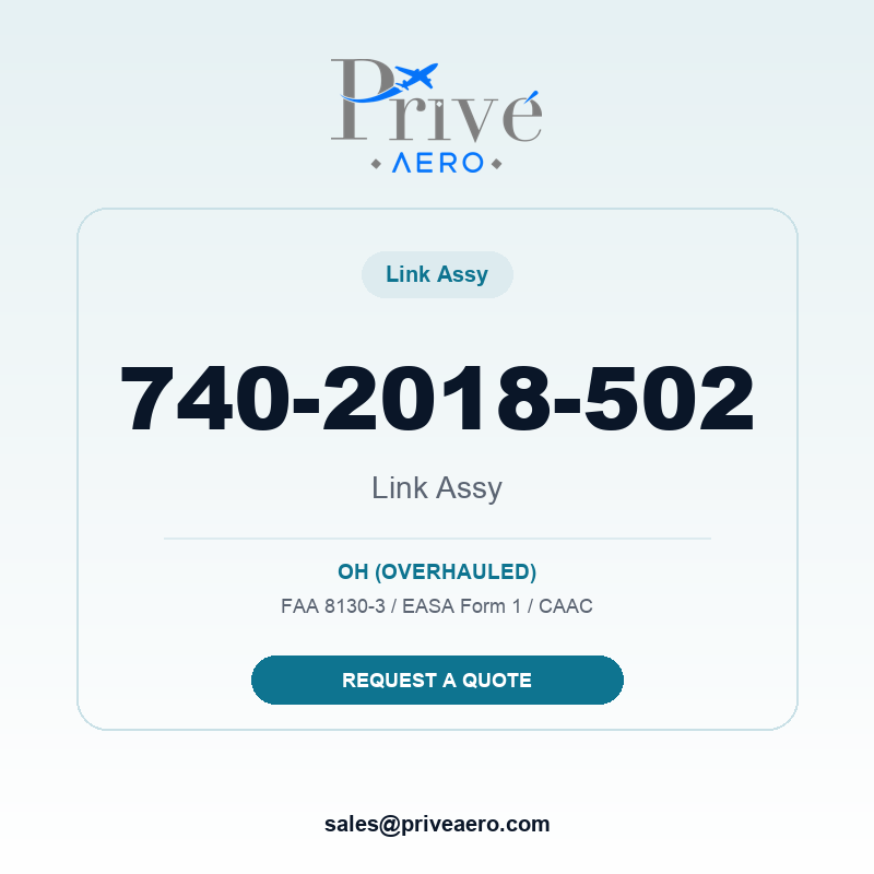 P/N 740-2018-502 LINK ASSY 740-2018-502 LINK ASSY – Privé Aero