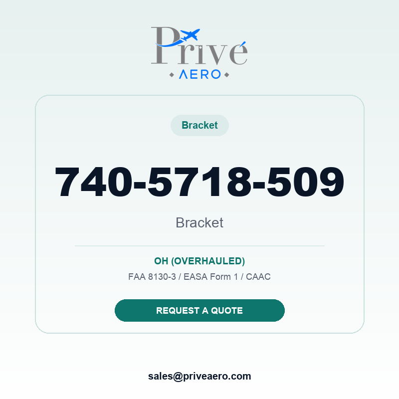 P/N 740-5718-509 BRACKET 740-5718-509 BRACKET – Privé Aero