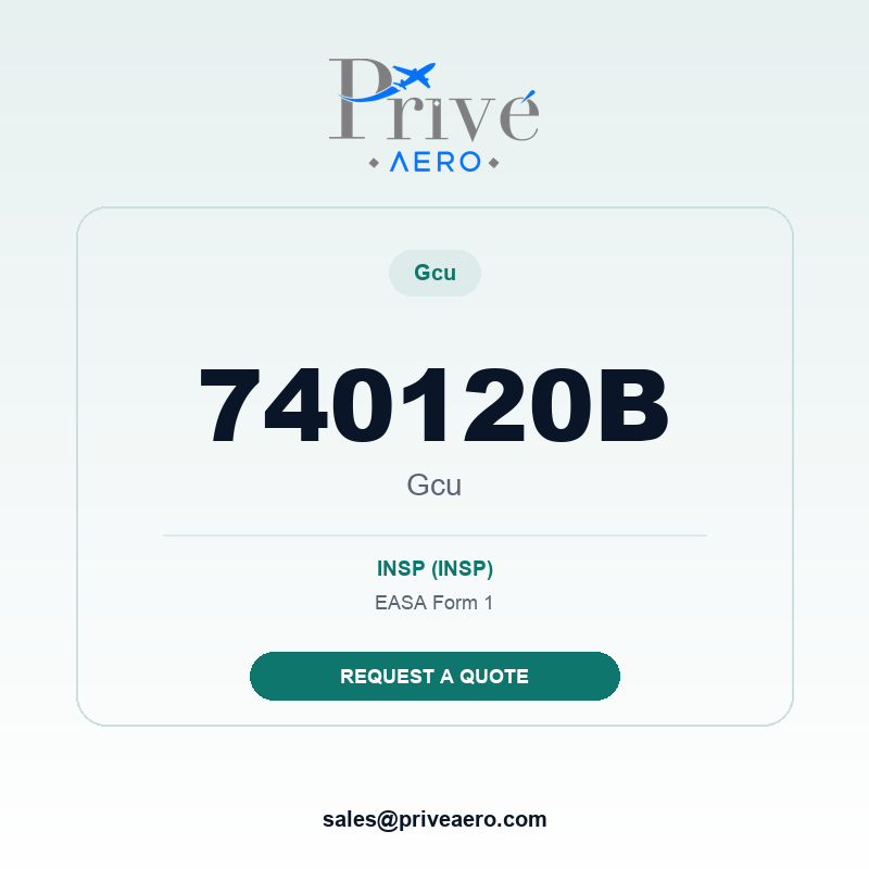 P/N 740120B Gcu 740120B Gcu – Privé Aero
