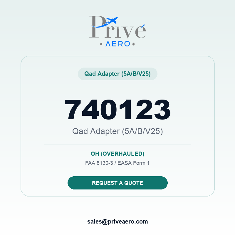 P/N 740123 Qad Adapter (5A/B/V25) 740123 Qad Adapter (5A/B/V25) – Privé Aero