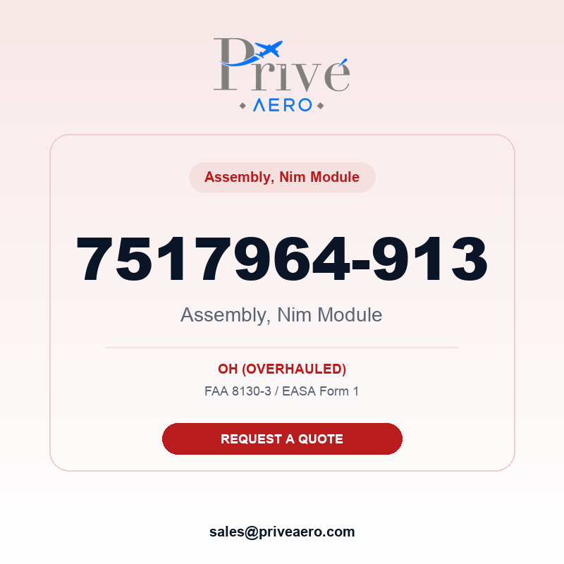 P/N 7517964-913 Assembly, Nim Module 7517964-913 Assembly, Nim Module – Privé Aero