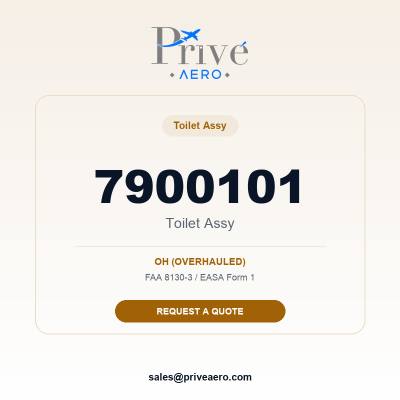 P/N 7900101 Toilet Assy 7900101 Toilet Assy – Privé Aero