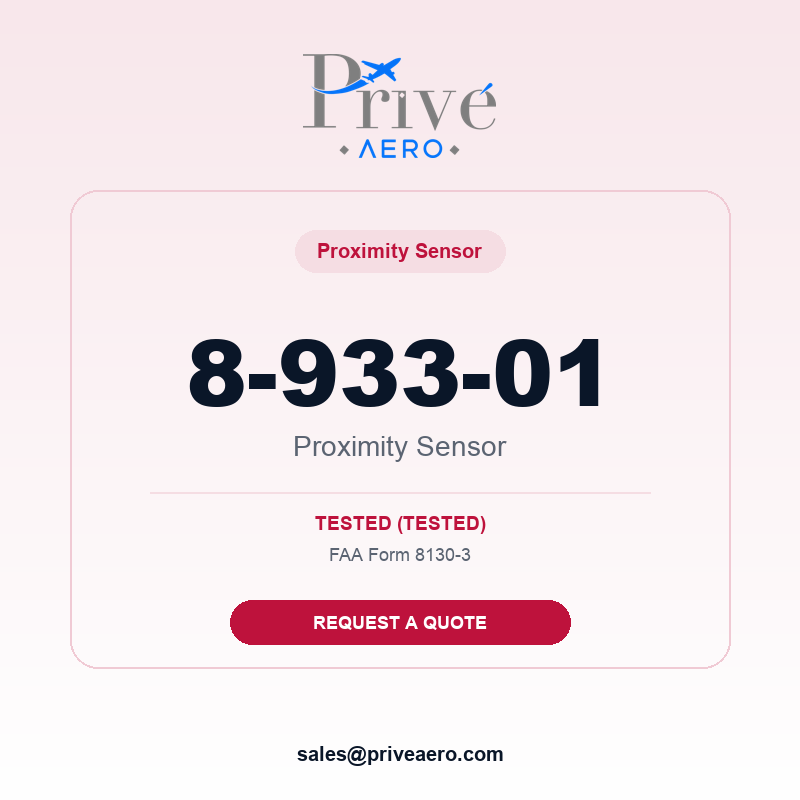 P/N 8-933-01 Proximity Sensor 8-933-01 Proximity Sensor – Privé Aero