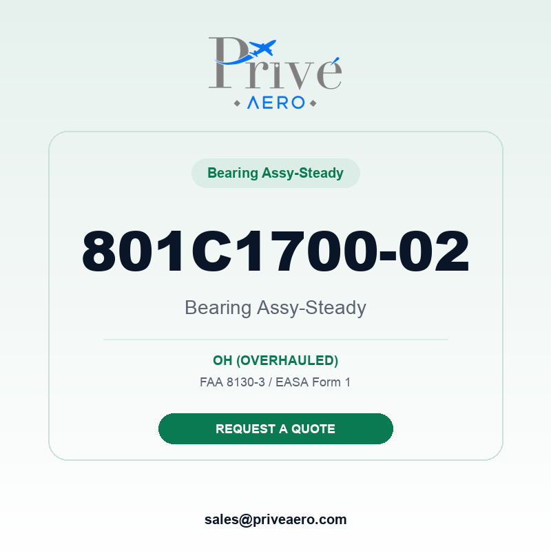 P/N 801C1700-02 Bearing Assy-steady 801C1700-02 Bearing Assy-steady – Privé Aero