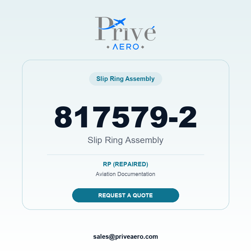 P/N 817579-2 Slip Ring Assembly 817579-2 Slip Ring Assembly – Privé Aero