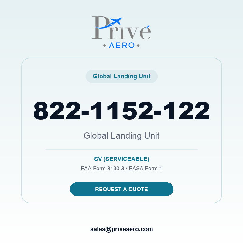 P/N 822-1152-122 Global Landing Unit 822-1152-122 Global Landing Unit – Privé Aero