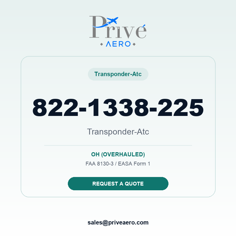 P/N 822-1338-225 Transponder-atc 822-1338-225 Transponder-atc – Privé Aero