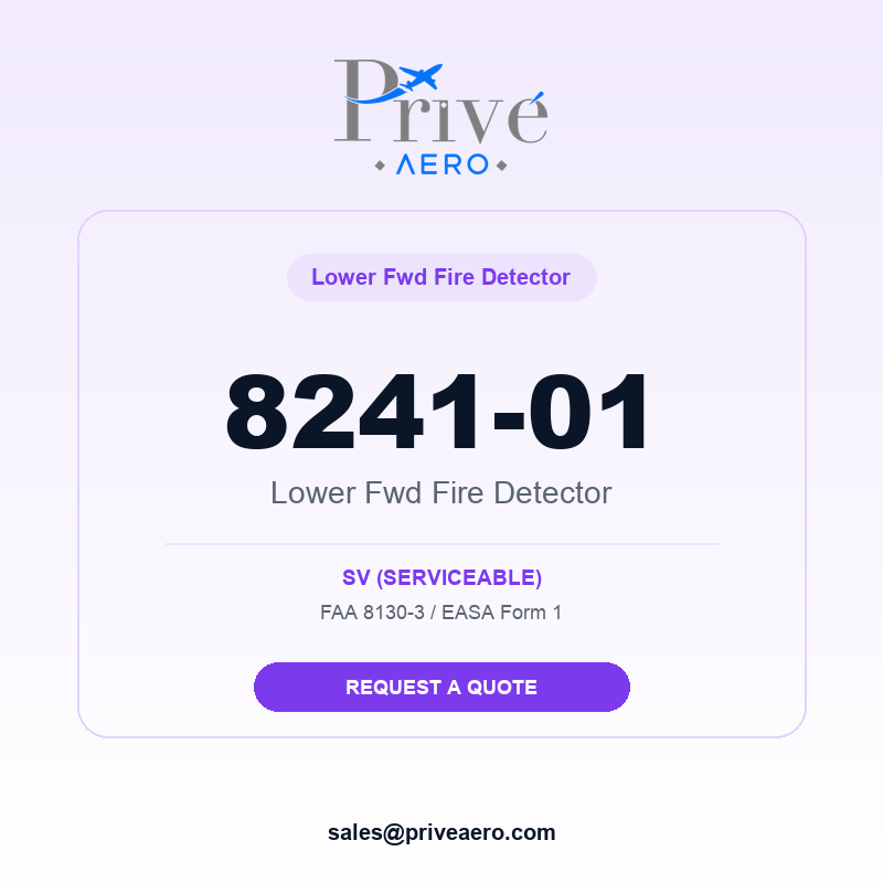 P/N 8241-01 Lower Fwd Fire Detector 8241-01 Lower Fwd Fire Detector – Privé Aero