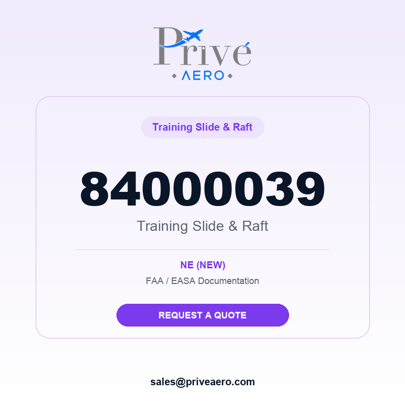 P/N 84000039 Training Slide & Raft 84000039 Training Slide & Raft – Privé Aero