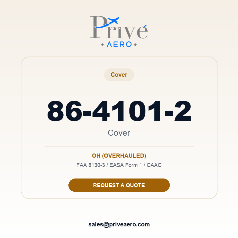 P/N 86-4101-2 COVER 86-4101-2 COVER – Privé Aero