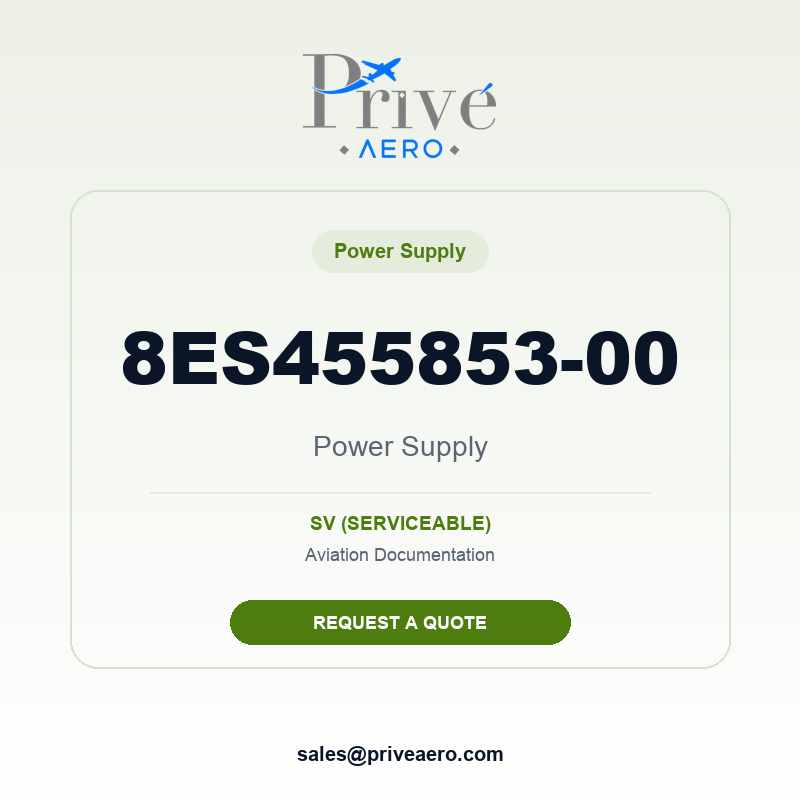 P/N 8ES455853-00 Power Supply 8ES455853-00 Power Supply – Privé Aero