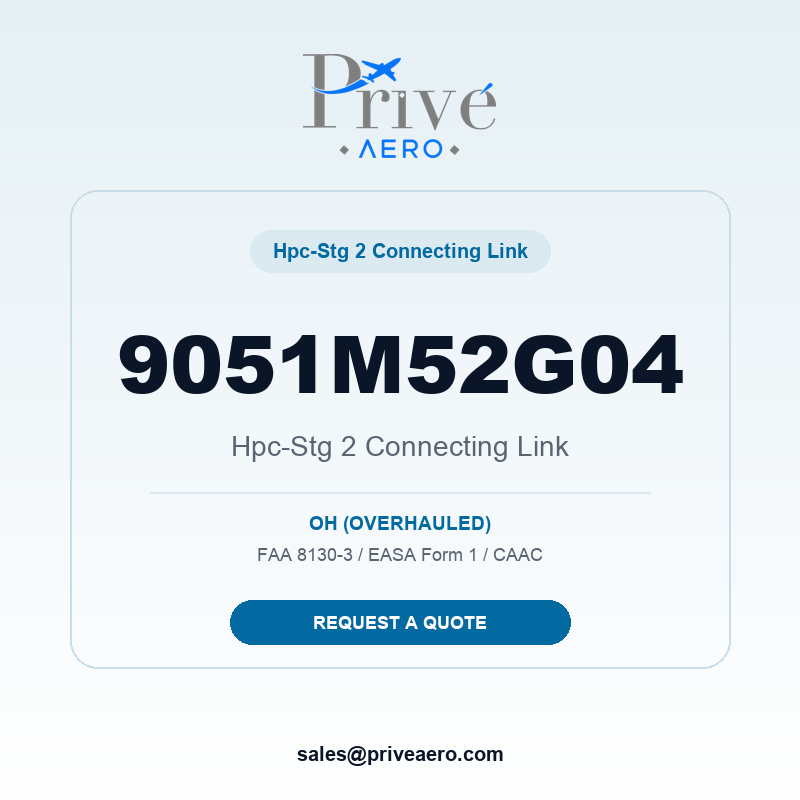 P/N 9051M52G04 HPC-STG 2 CONNECTING LINK 9051M52G04 HPC-STG 2 CONNECTING LINK – Privé Aero